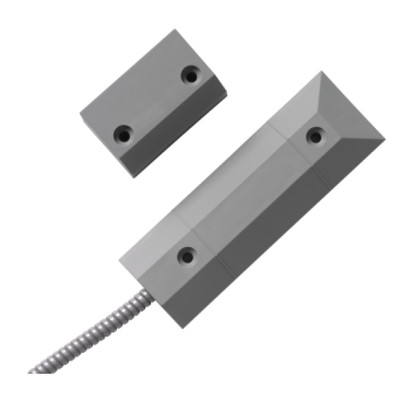 Aritech Industrial floor mount contact for garage door, high security grade 3, grey 2m cable